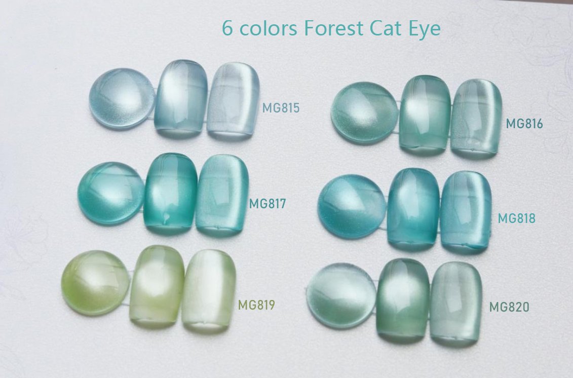 6 colors Forest Cat Eye Gel Polish
