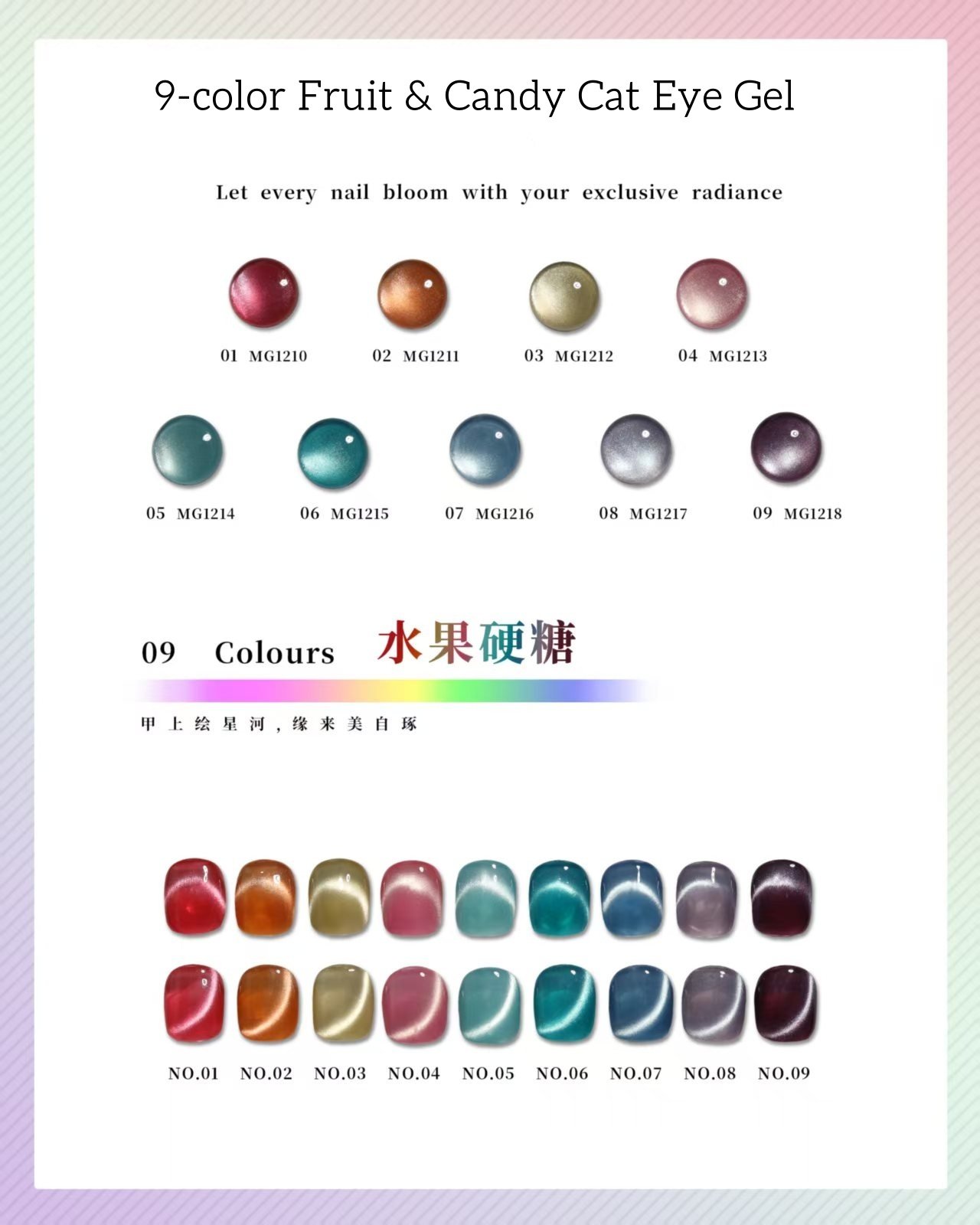 9-color Fruit & Candy Cat Eye Gel Polish - Image 2